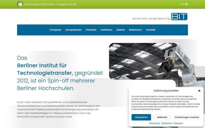 Screenshot of bit-berlin.de