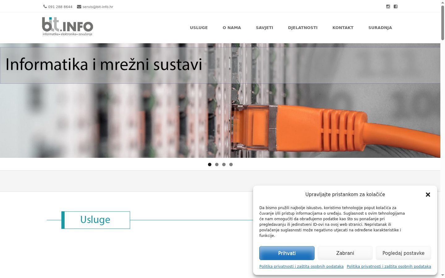 Sutikimo reklamjuostės, rodytos prieš bet kokią sąveiką, ekrano kopija
