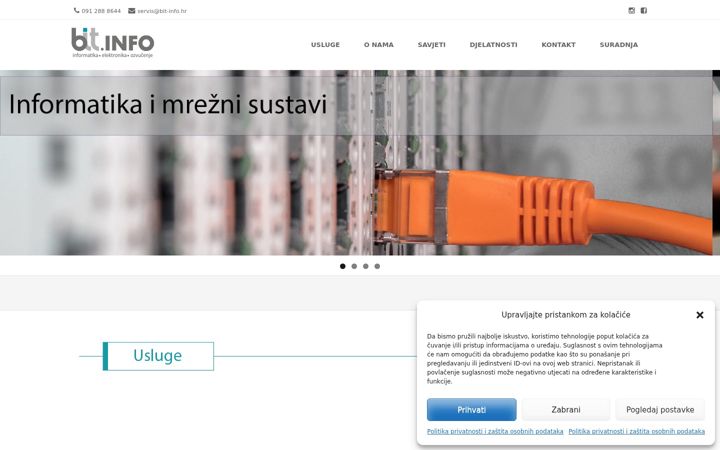 Screenshot of bit-info.hr