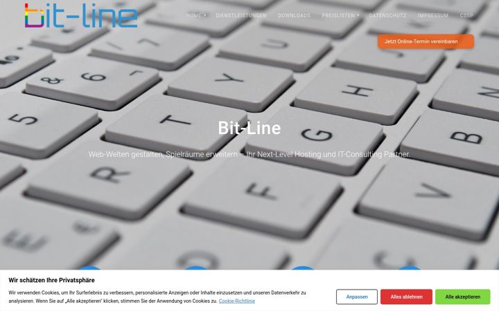 Screenshot of bit-line.com