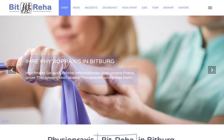 Screenshot of bit-reha.de