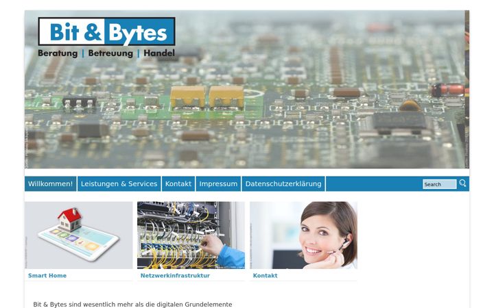 Screenshot of bitandbytes.de