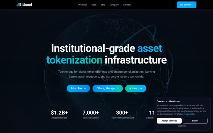 Screenshot of bitbond.com