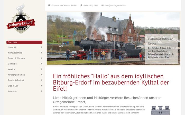 Screenshot of bitburg-erdorf.de