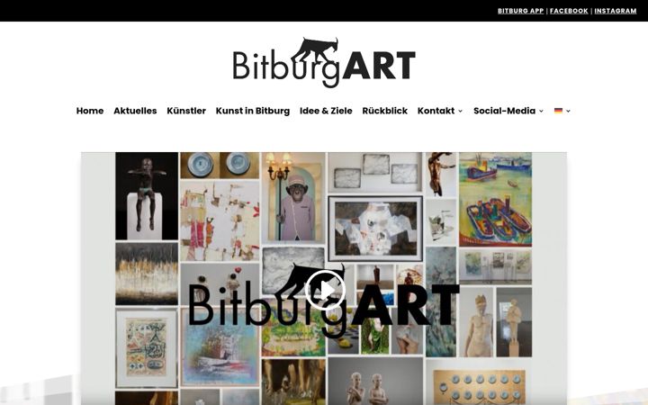 Screenshot of bitburgart.de