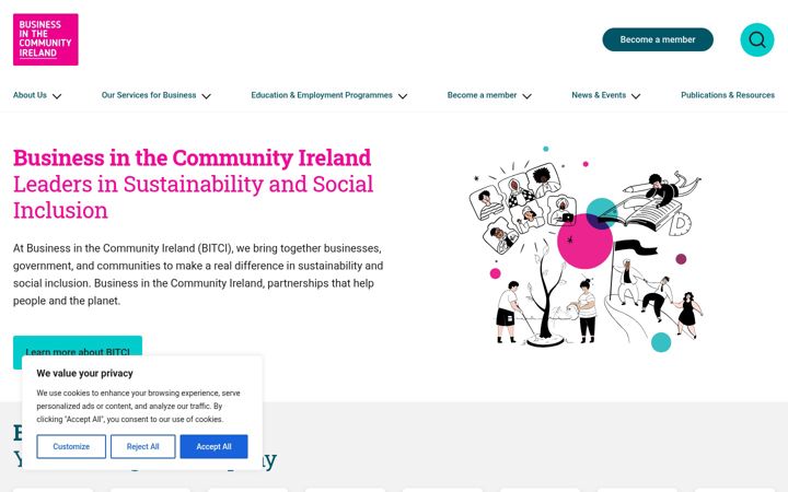 Screenshot of bitc.ie