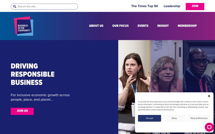 Screenshot of bitc.org.uk