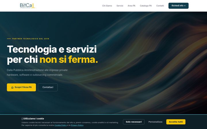 Screenshot of bitcall.it
