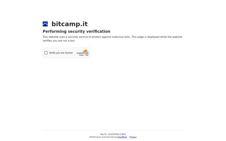 Screenshot of bitcamp.it