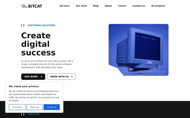 Screenshot of bitcat.dev