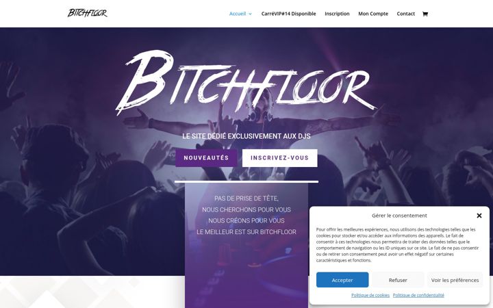 Screenshot of bitchfloor.com