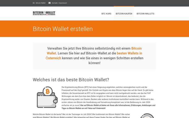 Screenshot of bitcoin-wallet.at