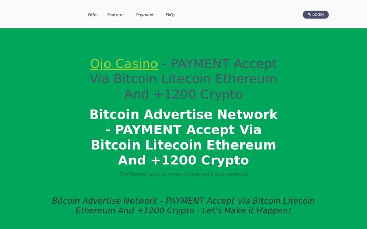 Screenshot of bitcoinadvertise.net