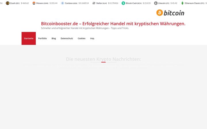 Screenshot of bitcoinbooster.de