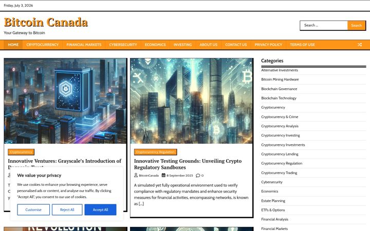 Screenshot ta' bitcoincanada.site