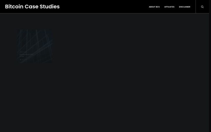 Screenshot ta' bitcoincasestudies.com