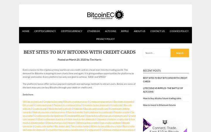 Screenshot ta' bitcoinec.info