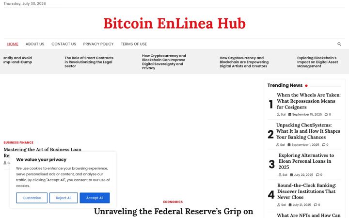 Screenshot of bitcoinenlinea.com