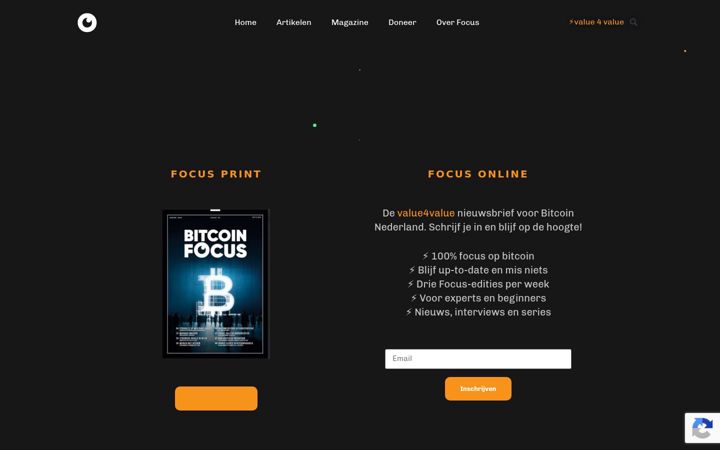 Screenshot of bitcoinfocus.nl