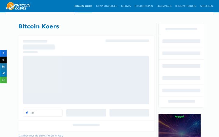 Screenshot of bitcoinkoers.org