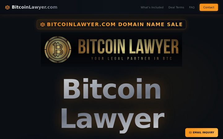 Screenshot of bitcoinlawyer.com