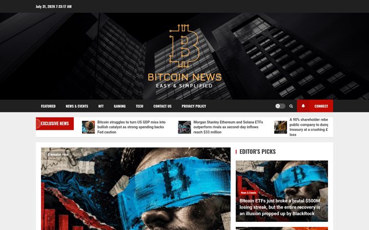 Screenshot of bitcoinnewses.com