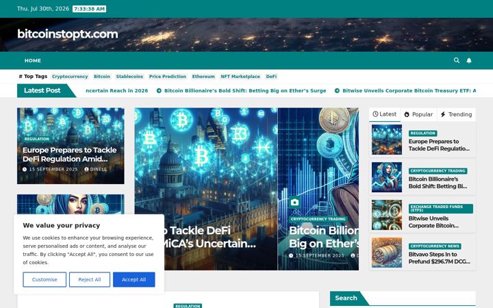 Screenshot of bitcoinstoptx.com