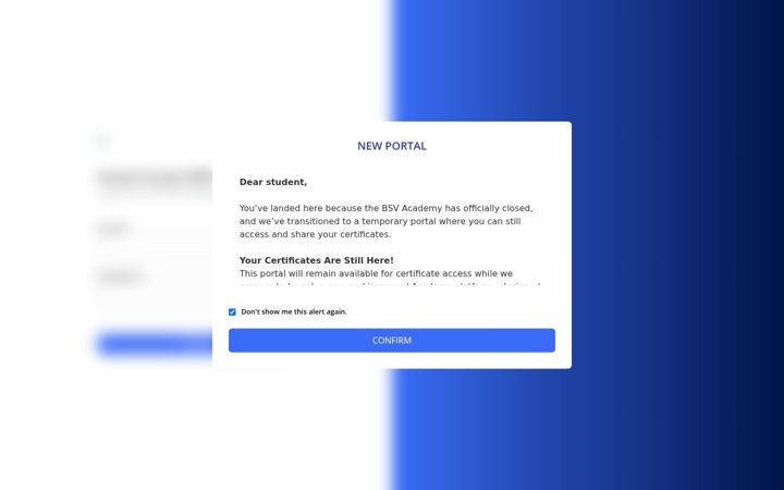 Screenshot of bitcoinsv.academy