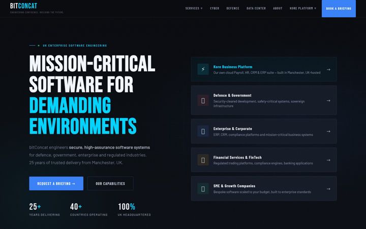 Screenshot of bitconcat.com