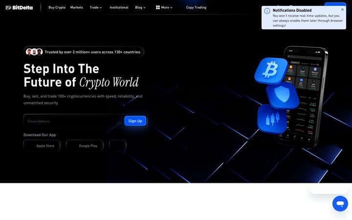 Screenshot of bitdelta.com