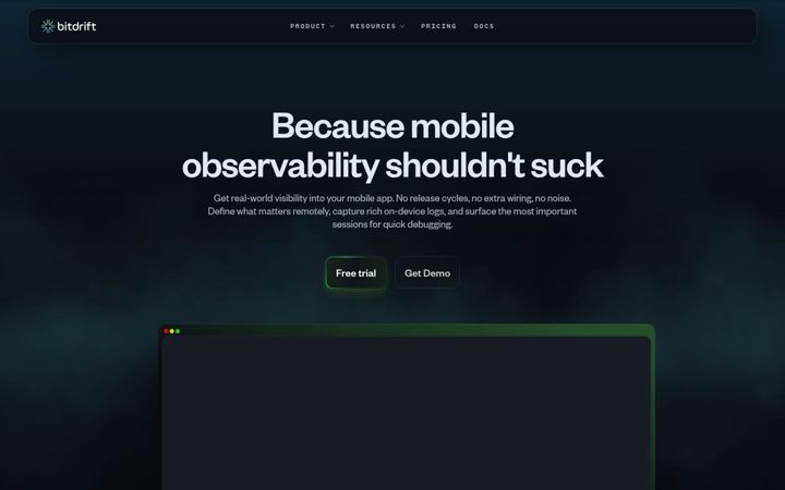 Ekraanipilt saidist bitdrift.io