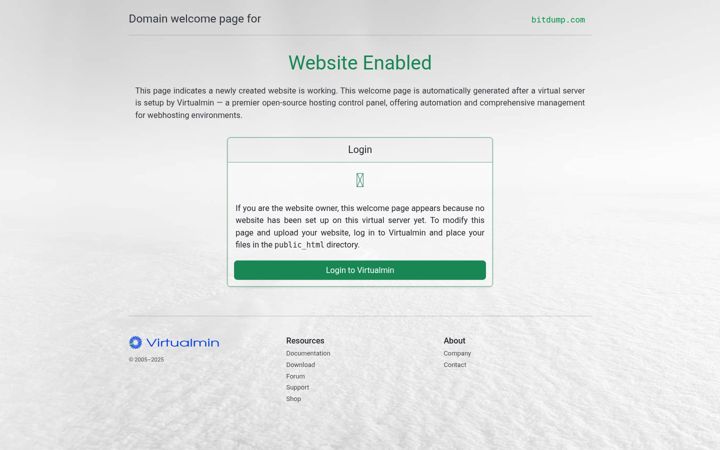 Screenshot of bitdump.com