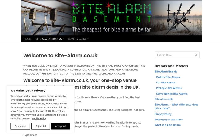 Screenshot of bite-alarm.co.uk