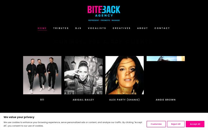 Screenshot of bitebackagency.com