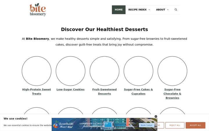 Screenshot of bitebloomery.com