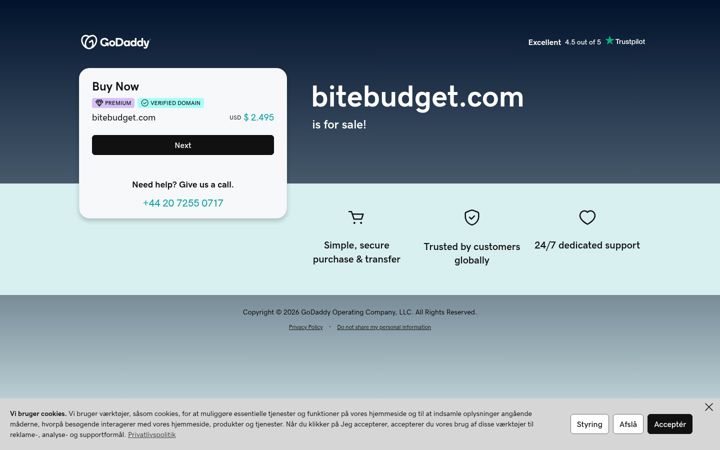 Screenshot of bitebudget.com