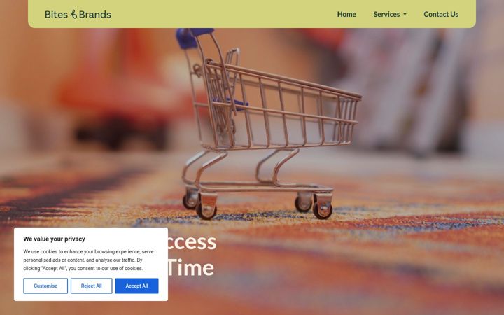 Screenshot of bites-brands.ae