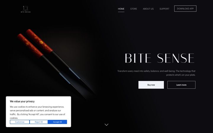 Screenshot of bitesense.altervista.org