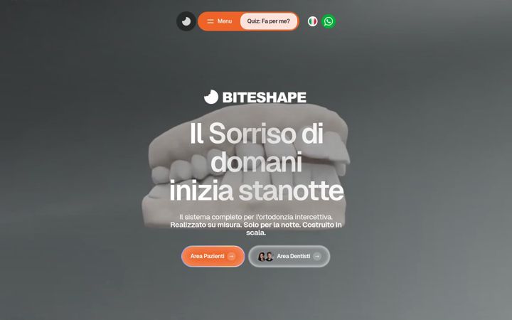 Screenshot of biteshape.com