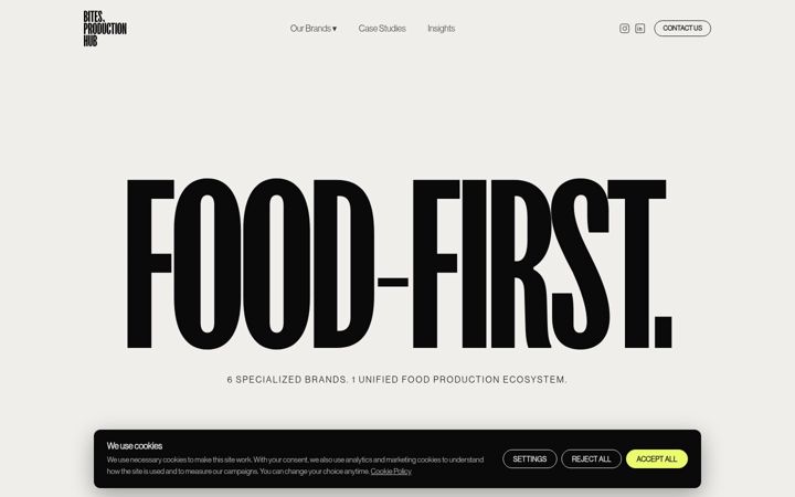 Screenshot of bitesstudio.com