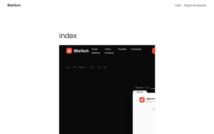 Skärmbild av bitetech.com.br