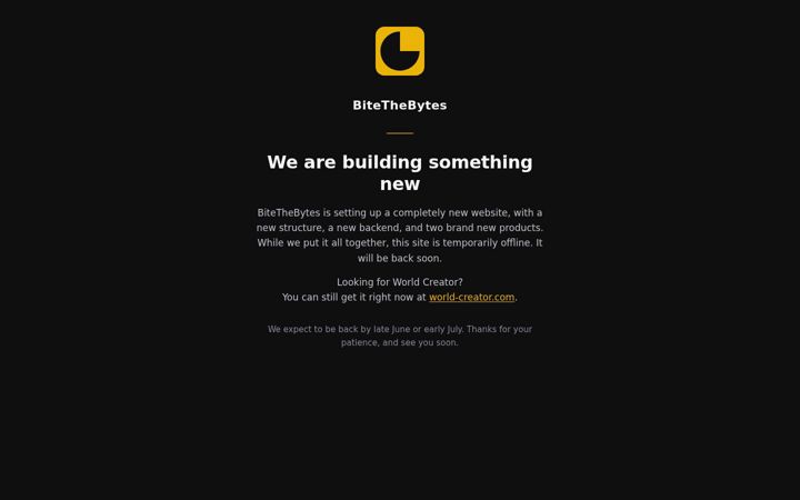 Skärmbild av bitethebytes.com