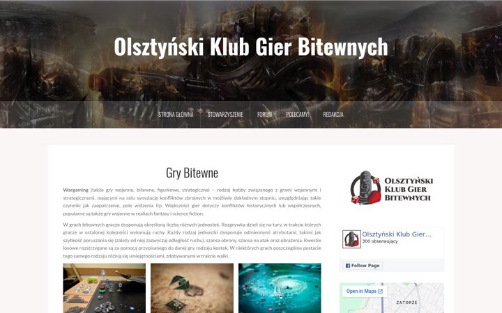 Screenshot of bitewniaki.olsztyn.pl