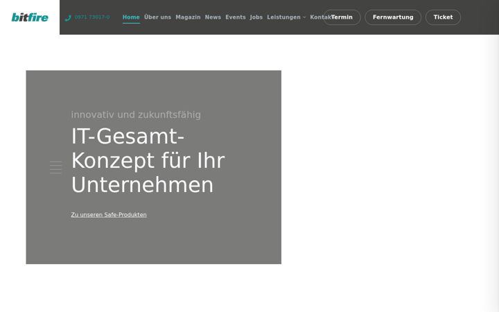 Screenshot of bitfire.de