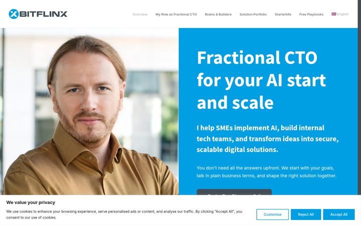 Screenshot of bitflinx.com