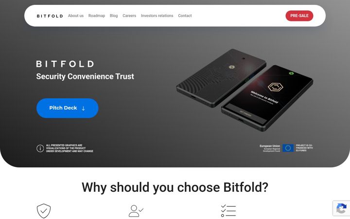 Ekraanipilt saidist bitfold.com