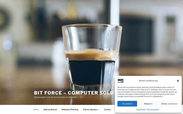 Screenshot of bitforce.nl