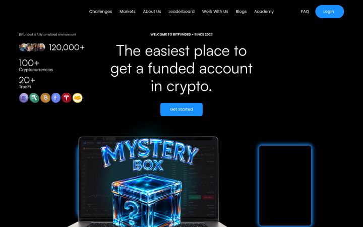 Screenshot of bitfunded.com