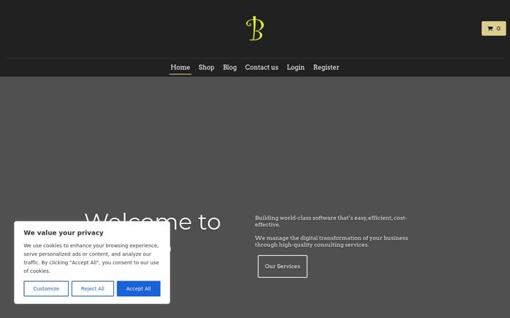 Screenshot stránky bitheap.tech