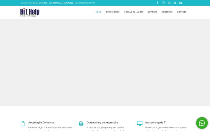 Screenshot stránky bithelp.net.br